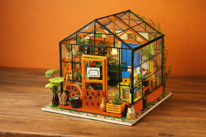 Maquette en bois - Maison à thème, serre de jardin