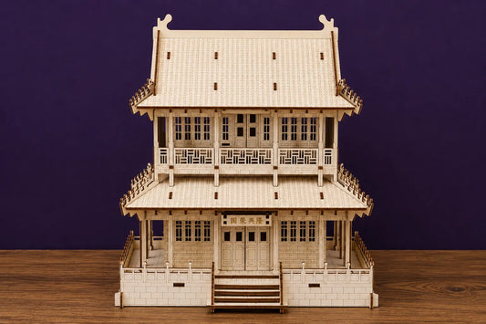 Maquette en bois - Maison chinoise