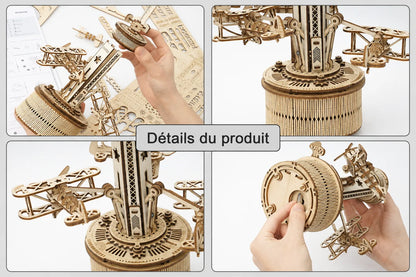 Maquette en bois - Manège aérien