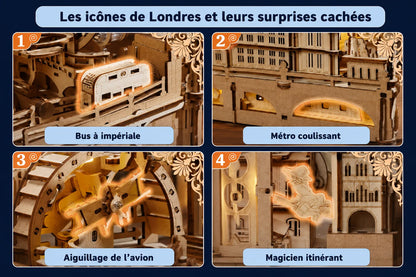 Maquette en bois - Monuments de Londres