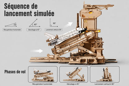 Maquette en bois - Navette spatiale