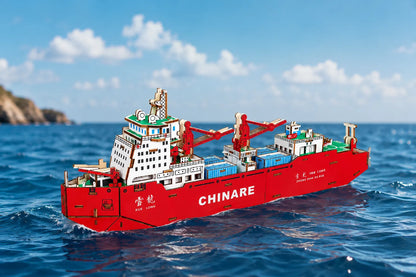 Maquette en bois - Navire brise-glace chinois