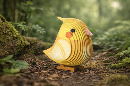 Maquette en bois - Oiseau orange