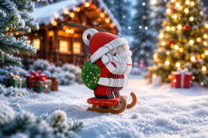Maquette en bois - Père Noël