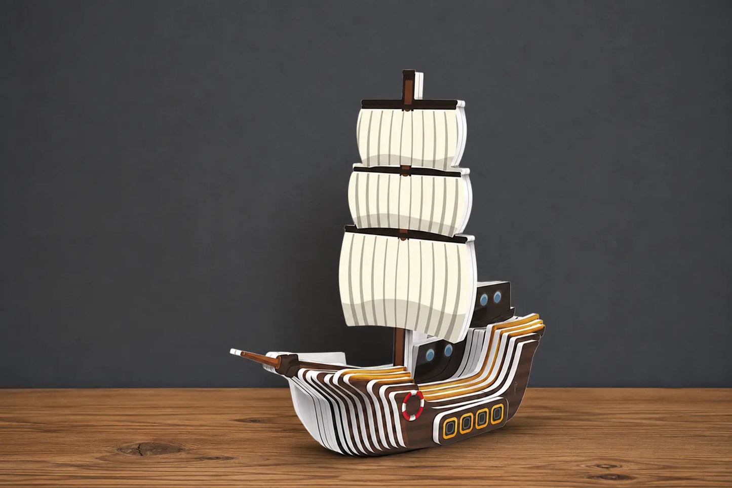 Maquette en bois - Petit bateau