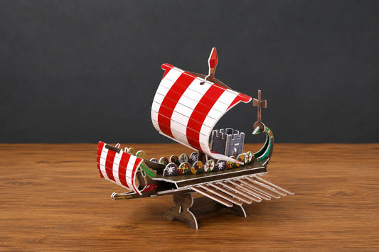 Maquette en bois - Petit drakkar