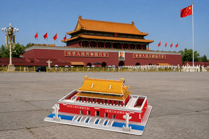 Maquette en bois - Place Tian'anmen colorée