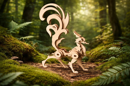 Maquette en bois - Renard