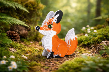 Maquette en bois - Renard coloré