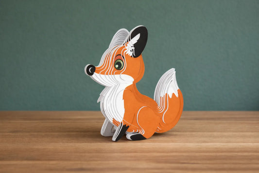 Maquette en bois - Renard coloré