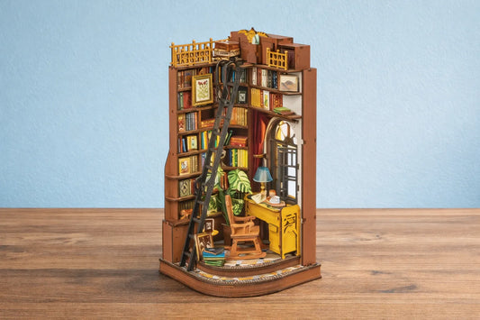 Maquette en bois - Serre-livres, bibliothèque