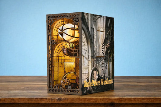 Maquette en bois - Serre-livres, entrepôt de ballon dirigeable