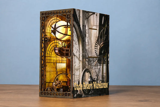 Maquette en bois - Serre-livres, entrepôt de ballon dirigeable