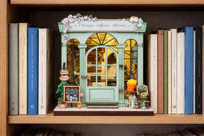 Maquette en bois - Serre-livres, fleuriste des Champs Elysées