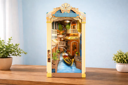 Maquette en bois - Serre-livres, gondole à Venise