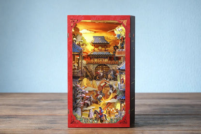 Maquette en bois - Serre-livres, la légende de Mulan