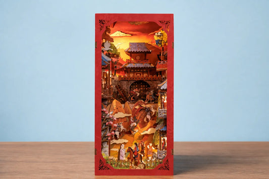 Maquette en bois - Serre-livres, la légende de Mulan
