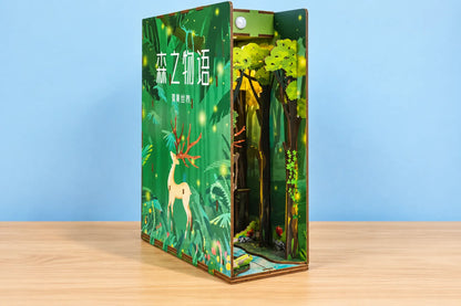Maquette en bois - Serre-livres, le cerf de la forêt