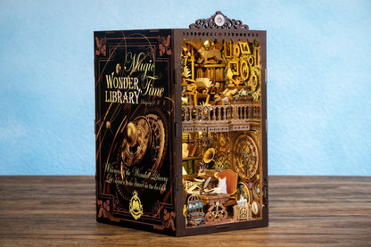 Maquette en bois - Serre-livres, librairie des merveilles
