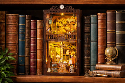 Maquette en bois - Serre-livres, librairie des merveilles