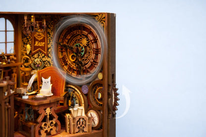 Maquette en bois - Serre-livres, librairie des merveilles