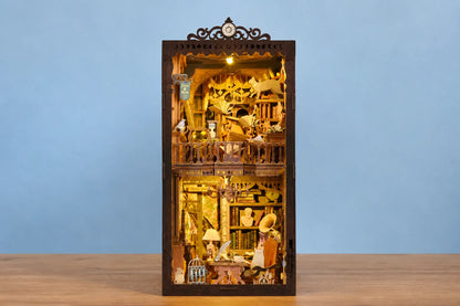 Maquette en bois - Serre-livres, librairie des merveilles