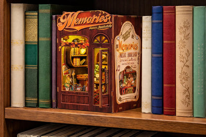 Maquette en bois - Serre-livres, librairie musicale