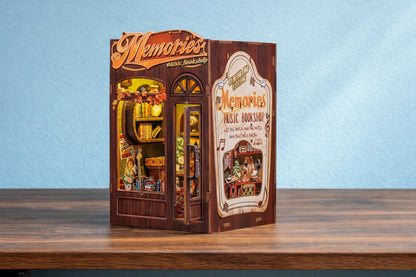 Maquette en bois - Serre-livres, librairie musicale