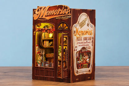 Maquette en bois - Serre-livres, librairie musicale