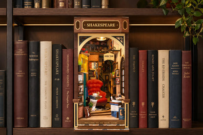 Maquette en bois - Serre-livres, librairie Shakespeare