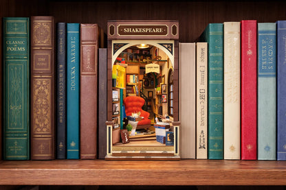 Maquette en bois - Serre-livres, librairie Shakespeare