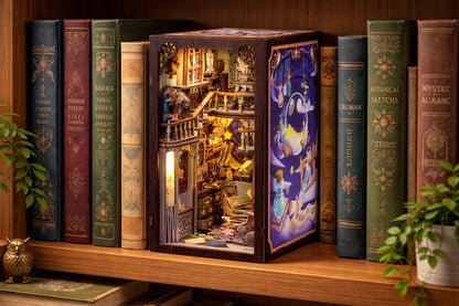 Maquette en bois - Serre-livres, maison de l'astrologie