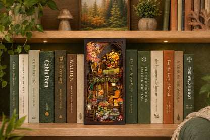 Maquette en bois - Serre-livres, maison des écureuils