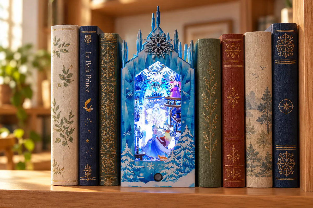 Maquette en bois - Serre-livres, palais de glace