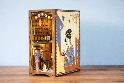 Maquette en bois - Serre-livres, petite ruelle japonaise