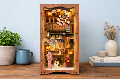 Maquette en bois - Serre-livres, petite ruelle japonaise