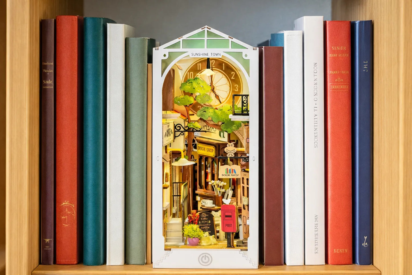 Maquette en bois - Serre-livres, rue des libraires