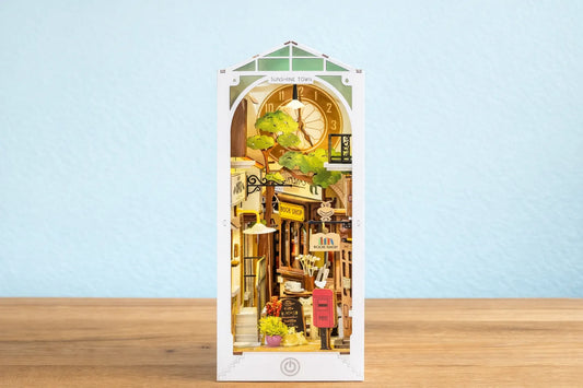 Maquette en bois - Serre-livres, rue des libraires
