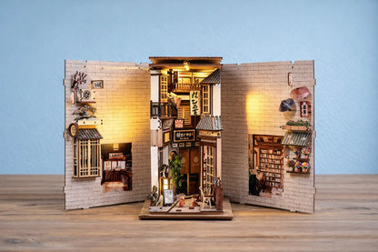 Maquette en bois - Serre-livres, ruelle japonaise