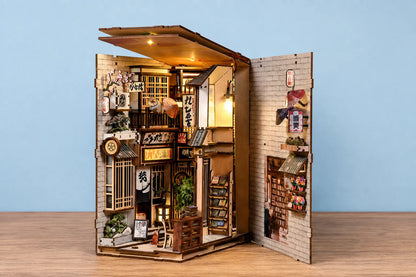 Maquette en bois - Serre-livres, ruelle japonaise