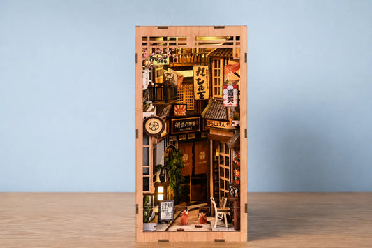 Maquette en bois - Serre-livres, ruelle japonaise