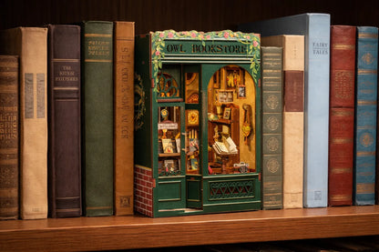 Maquette en bois - Serre-livres, vieille librairie
