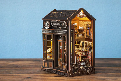 Maquette en bois - Serre-livres, vieux café