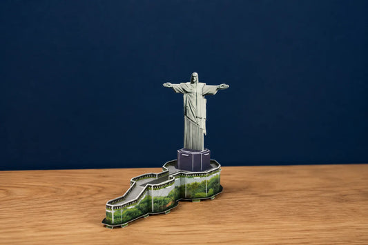 Maquette en bois - Statue du Christ Rédempteur, Corcovado coloré