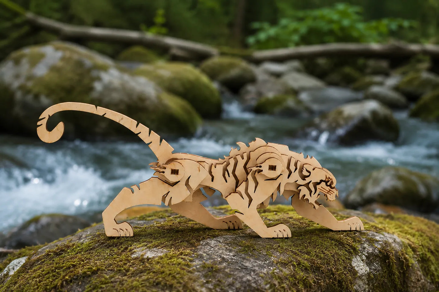 Maquette en bois - Tigre