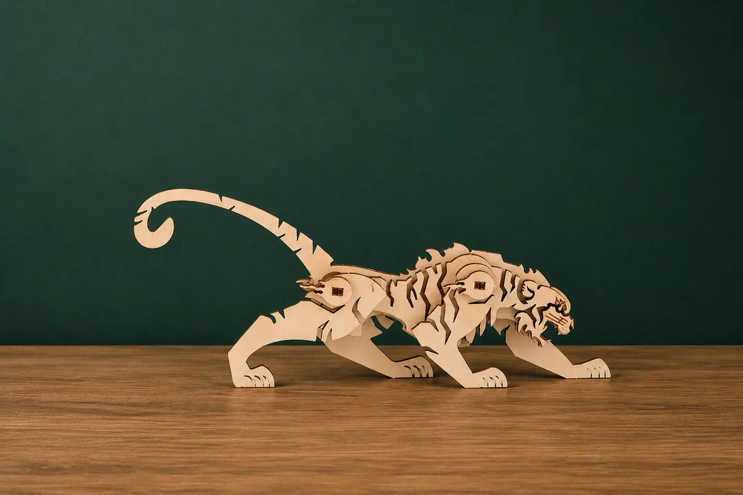 Maquette en bois - Tigre