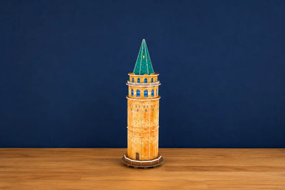 Maquette en bois - Tour de Galata colorée