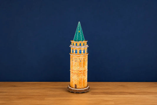 Maquette en bois - Tour de Galata colorée