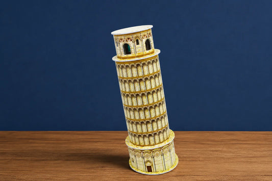 Maquette en bois - Tour de Pise colorée