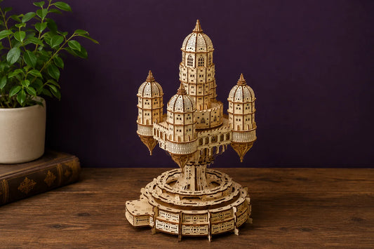 Maquette en bois - Ville dans le ciel